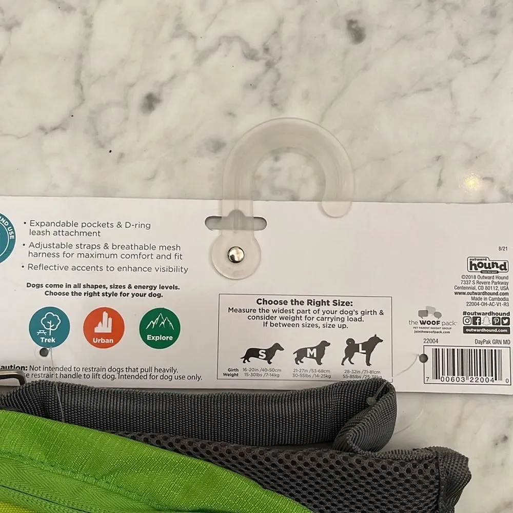 outward hound dog backpack bag for medium dog between 30-50lBS(14-25KG)